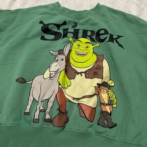 Dreamworks Green Crewneck Shrek Swearshirt